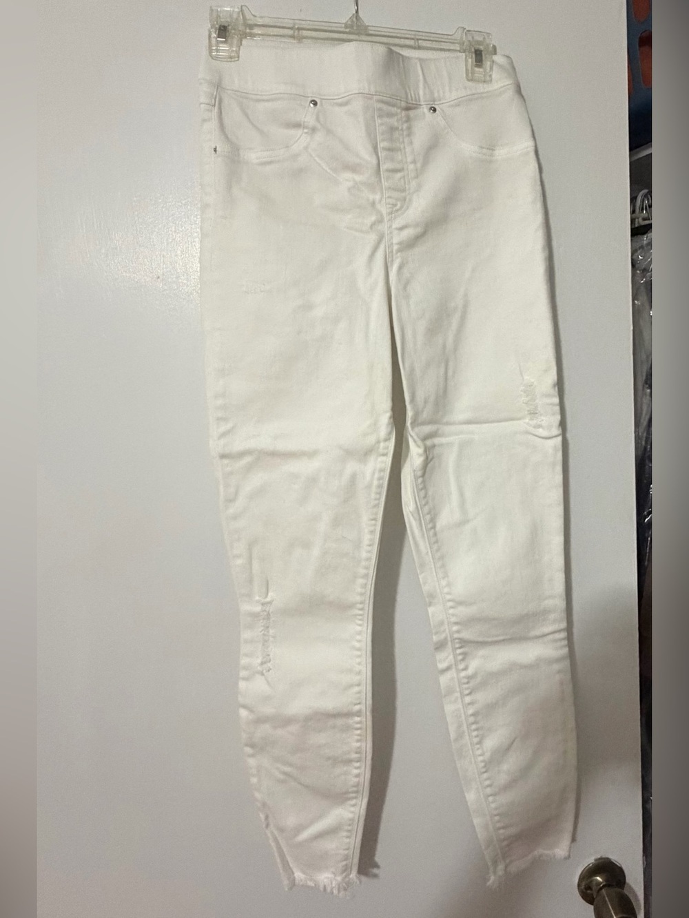 SPANX White High-Waist Shaper Jeans